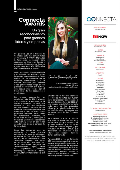 Connecta - Edición #157: IT NOW Awards 2022 - Página 1